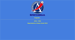Desktop Screenshot of deportesarica.cl